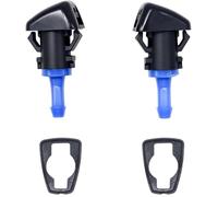 HiSport Windshield Sprinkler Wiper Nozzle - Compatible with Jeep Patriot 2011-2017 Compass 2007-2015 - Replace 5303834ab （Two Side）