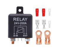 HISports 24V 200A Heavy Duty Relay - Automotive Truck Relay Isolator Split Charge with 2 Pin Base + 2 Terminals