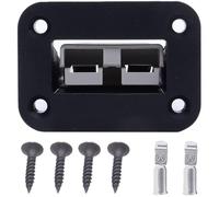 HISports 50A flush mounting frame,Compatible with Anderson connector incl for car camper caravan motorcycle boat solar systems