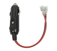 HISports Car Replacement 12V / 24V Cigarette Lighter Plug Extension Cable With Leads Cigar Female Socket Plug Extension Cable For Vehicle Motorcycle Car Tractor