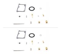 HISports Carburettor Repair Kit Set, 2 Sets Carburetor Rebuild Repair Kit Gasket Carburetor Repair Straddle Type Compatible with Kawasaki KMX 125 B 6 MX125B MX125B022 404398121443 KMX 125 1991-2003