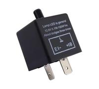 HISports CF14KT 3Pin flasher relay - for turn signals Flasher Adjustable LED flasher relay 12V 0.1W-150W Fixes Car Turn Signal and Hazard Warn Hyper Blink Flash or No Flashing for motorcycles Car