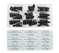 HISports Fuel Line Hose Pipe Quick Release Kit Connect 34029 Assorted Fuel Line Quick Connector Kit 24pc