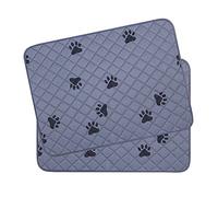 Hisprout Puppy Reusable Training Pad, 2-Pack, Highly Absorbent Pee Pads for Dogs, Cats & Rabbits (45x60cm, Grey)