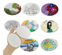 Hisredsun 10 pcs 2.36-3.14 inch White Painting Pebbles, Large Smooth Pebbles for Painting Mandala and Kindness Rocks for Arts, Crafts, Garden Decoration (10)