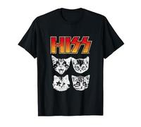 HISS Cat Funny Cats Kittens Rock Music Cat Lover Hiss T-Shirt