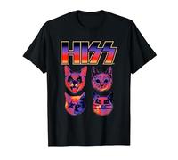 HISS Cat Funny Cats Kittens Rock Music Cat Lover Hiss T-Shirt, Men, Black, Medium
