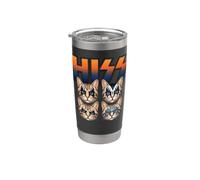 Hiss Cats Rock Kittens Rocking for Cat Lover Cat Mom Cat Dad Stainless Steel Insulated Tumbler
