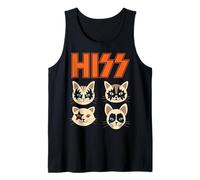 Hiss Funny Cats Kittens Rock Rockin Tank Top