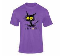 Hiss Off Black Cat Kids Adult T Shirt: Regular Fit, Cat Lover Gift, Angry Cat Hiss Off Top Style 1