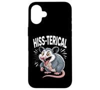 HISS-TERICAL Funny Possum Pun Humor Joke Case for iPhone 16 Plus