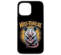 Hiss Terical Opossum Funny Pun Animal Humor Case for iPhone 13 Pro Max