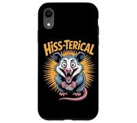 Hiss Terical Opossum Funny Pun Animal Humor Case for iPhone XR