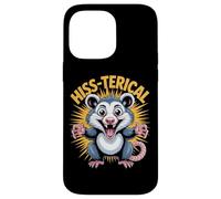 HISS-TERICAL Opossum Funny Pun Cute Wildlife Humor Case for iPhone 14 Pro Max