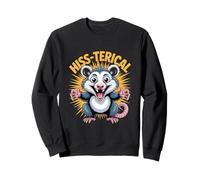 HISS-TERICAL Opossum Funny Pun Cute Wildlife Humor Sweatshirt