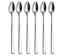 HISSF Iced Tea Spoons, Mixing Spoons,18/10 Stainless Steel Stirring Spoon, set of 6 Pieces-7.9 Inch