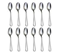HISSF Teaspoons Set, Stainless Steel 18/0 Tea Spoon 12pcs, 6.29 Inches For Home, Kitchen Restaurant, Slilver
