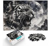 Hissing Tiger Ink Wash, Jigsaw for Adults, 1000 Pieces, 1000pcs (52x38cm) | For quiet time before New Year: 1000-piece jigsaw puzzle for adults offers 1000 pieces for the Christmas break.