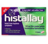 Histallay Hayfever Relief 120mg Fexofenadine 10 tablets