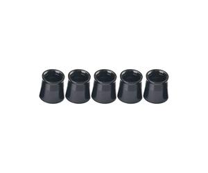 HISTAR 5Pcs Golf Tip Ferrules Rings Aluminum Multi Color for 0.335 Golf Driver Fairway Wood Shafts (Black)