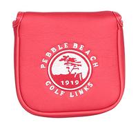 HISTAR Pebble Beach Magnetic Closure Golf Square Mallet Shaped Putter Cover for Scotty Cameron (Red)