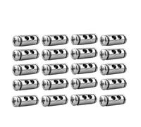 Histeaa 20PCS for 2/3mm Adjustable Wire Rope Clip Double Hole Cable Clamp Thread Locker Clamps Screw Fixing Hardware Accessories