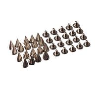 Histeaa 20pcs Silver Rivet Punk - Convient Pour la Decoration sur VOS de bricolage, Bracelets en Cuir, vetements, Chaussures, etc
