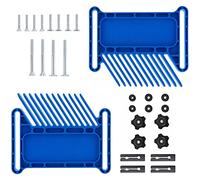 Histeaa 2Pcs Adjustable Woodworking Tools Board for Table Saws, Router Tables & Band Saw with T-Slots, Miter Slots-Blue