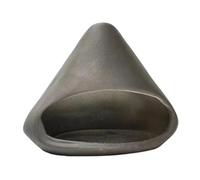 Histeaa Ceramic Incense Holder, Handmade Smudge Bowl, Sage Burning Tray Incense Burner for Yoga - Stick Compatible Black