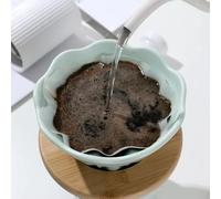 Histeaa Ceramics Hand-Brewed Coffee Filter Cup Coffee Pour over Kettle Set Coffee Set High Temperature Resistance,Light