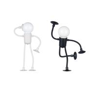 Histeaa Changeable Shape Funny Sportsman Night Light,DIY Shape Night Lights for Adults Room,for Bedroom Decorations Black+White