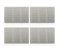Histeaa Crypto Wallet for Bitcoin Hardware Cold Backup BIP39 4pcs Stainless Steel Plates Storage for Cryptocurrency