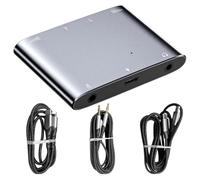 Histeaa Dual Stereo Sound Card Dual Stereo High-Resolution Sound Card for Live Singing and Recording