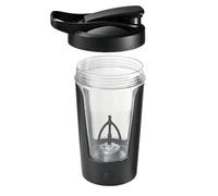 Histeaa Electric Shake Cup Automatic Mixing Cup Coffee Milk Cup Portable Mixer Rotating Water Cup Black