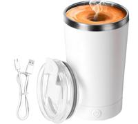 Histeaa Electric Stirring Coffee Mug,Self Mixing Mug400ML StainlessSteel Automatic Stirring Mixer Cup Suitable for Coffee,Milk,A