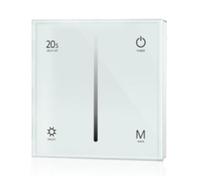 Histeaa Fade Mode 86 Panel Glass Touch Triac Dimmer Ultra Sensitive High Strength for AC 110V 230V Dimmable LED Lamps White