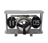 Histeaa Flip Clock Airplane Head Desk Filp Clock Flip Clock with Practical Reminder Function for Office Gray