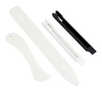 Histeaa Glass Copper Foiling Tool 4Pcs Copper Foil Hand Foiler 7/32 Inch Plastic Stained Glass Burnisher Bone Folder Scoring Tool