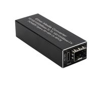 Histeaa Media Converter 1.25G RJ45 Fiber Switch with Type-C 5V Input | Ultra compact mini media converter enabling 1.25G fiber to RJ45 via , powered by 5V Type-C or PoE for secure installs