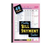 Histeaa Monthly Bill Payment Tracker 48 Months Expense and Bill Tracker with Calendar & Debt Payoff Planner