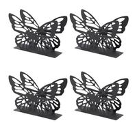 Histeaa Paper Towel Holder, Suitable for Restaurant Hotel Cafe, Dining Table Vertical Square Towel Holder Base Black