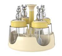 Histeaa Rotating Spice Jar Household Spice Container Combination Spice Bottle with Lid A