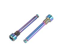 Histeaa Titanium Bolts for Bicycle Disc Brake Pad Threaded Pin Inserts Screw for XT R XT Hydraulic Disk Caliper-Dazzle Color