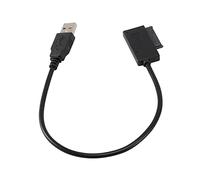 Histeaa USB 2.0 to Mini II 7+6 13Pin Adapter Converter Cable for Laptop CD/DVD ROM Slimline Drive