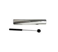 Histeaa Wah Tube Aluminum Small Portable Croak Note for Healing Clinics | Frosted metal finish offers grip and resists fingerprints, while the sealed end and side hole expand sustained tones