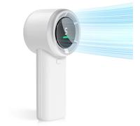Histeaa Wearable Fan 5-Speed High-Velocity, USB Rechargeable with on-Screen Display, Compact Design for Indoor & Outdoor Use B