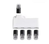 Histeaa Wire Splitter Connector 18-22AWG LED Connectors Quick Splice Crimp Terminal 2P Pluggable Electrical Cable Junction Box 4 Way