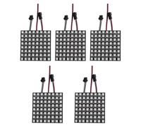 Histeaa WS2812B Dot Matrix Screen 8X8 256 Pixels RGB 5050SMD Individual Addressable LED Matrix Panel Flexible Full Color 5PCS
