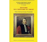 HISTOIRE DE L HISTOIRE DU DROIT