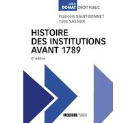 Histoire des institutions avant 1789 (2019)